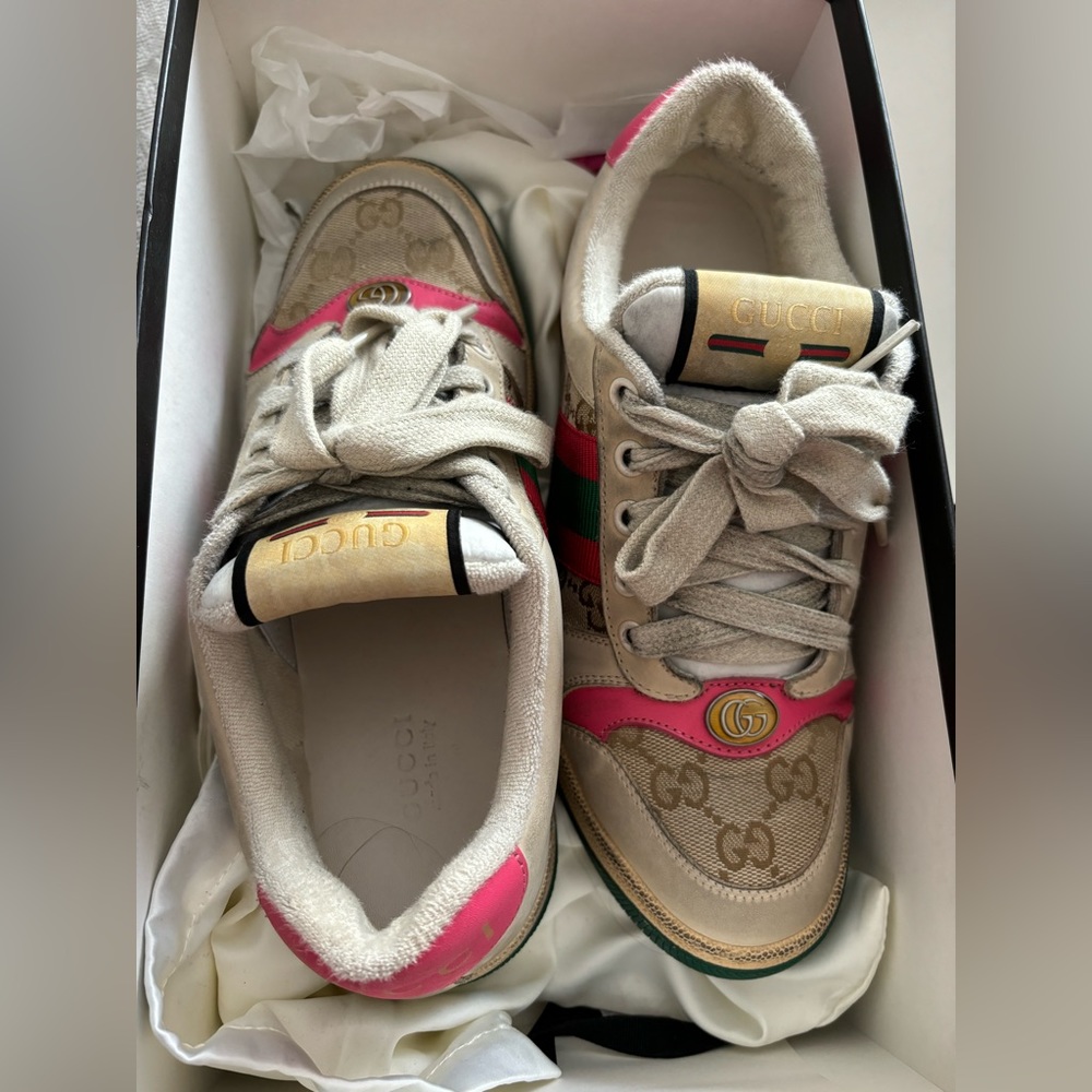 GUCCI screener leather sneakers